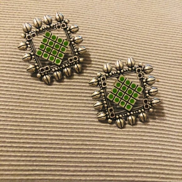 Elegant Hand Made German Silver Earrings Ethnic - Gorgeous Jewellery - Picture 6 of 9